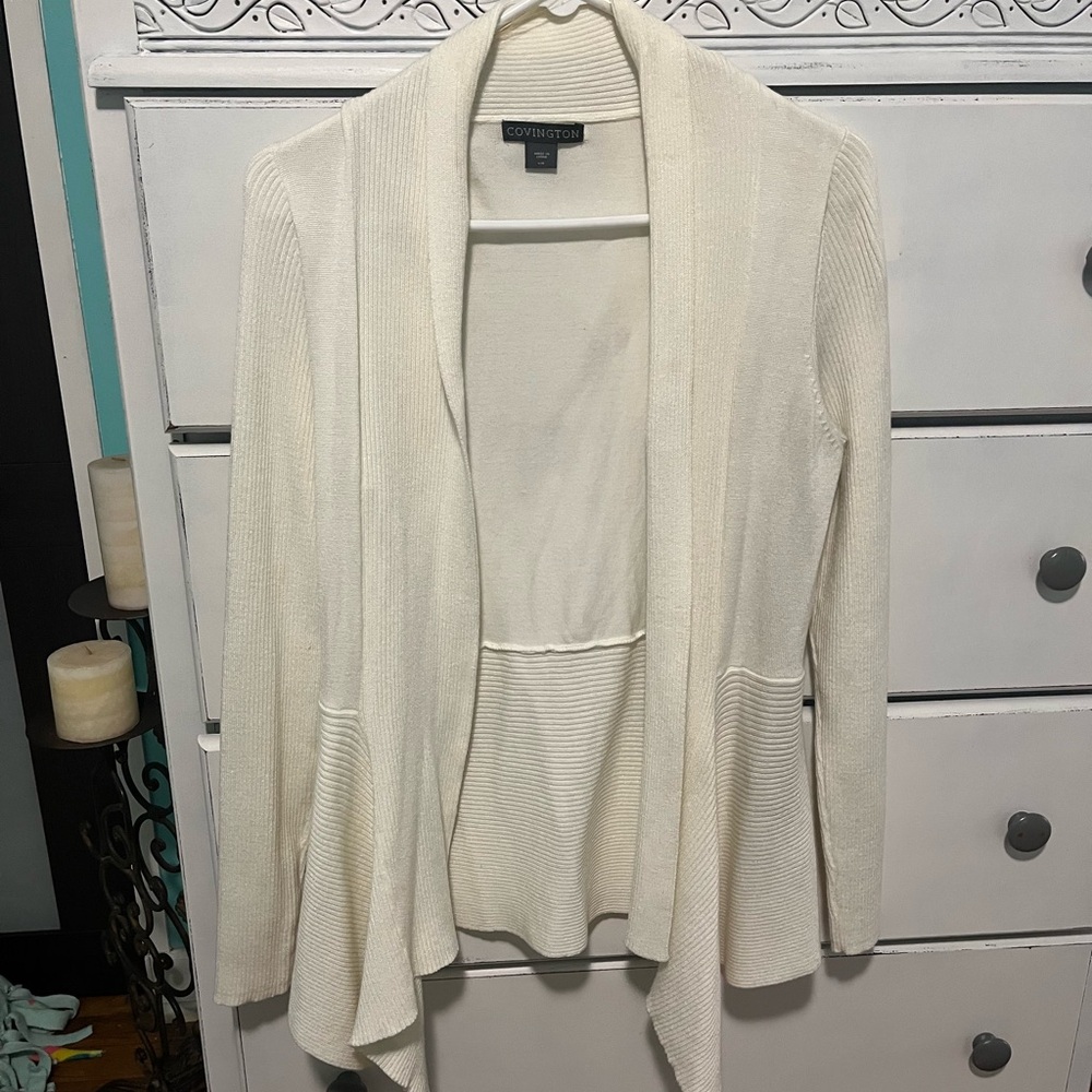Covington Women's Elegant Cream Cardigan